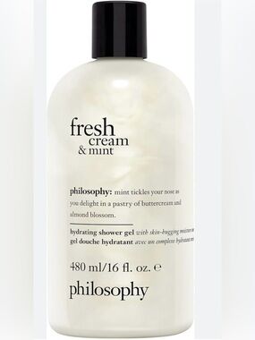 Philosophy Fresh Cream & Mint Hydrating Shower Gel - White